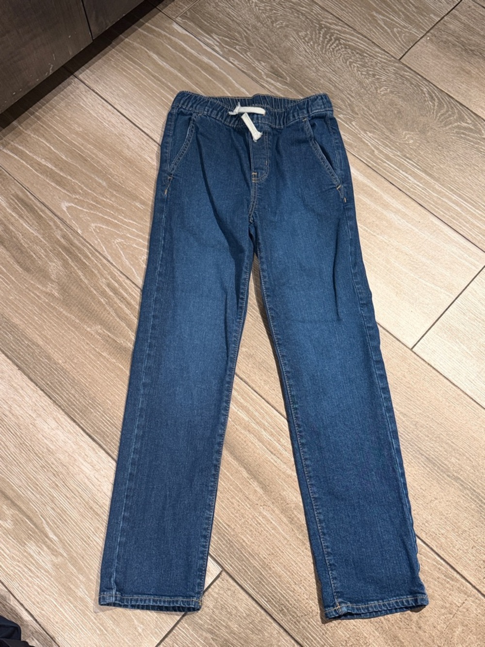 Old Navy Kids Navy Pull-On Straight Leg Jeans